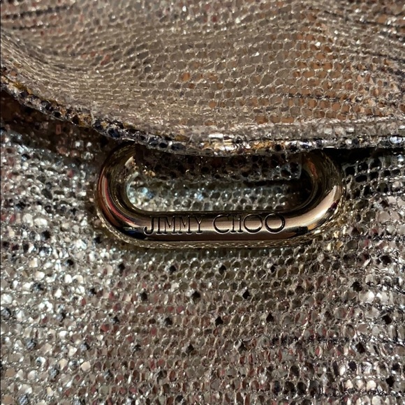 Like New Rare JIMMY CHOO silver purse. - Picture 3 of 11